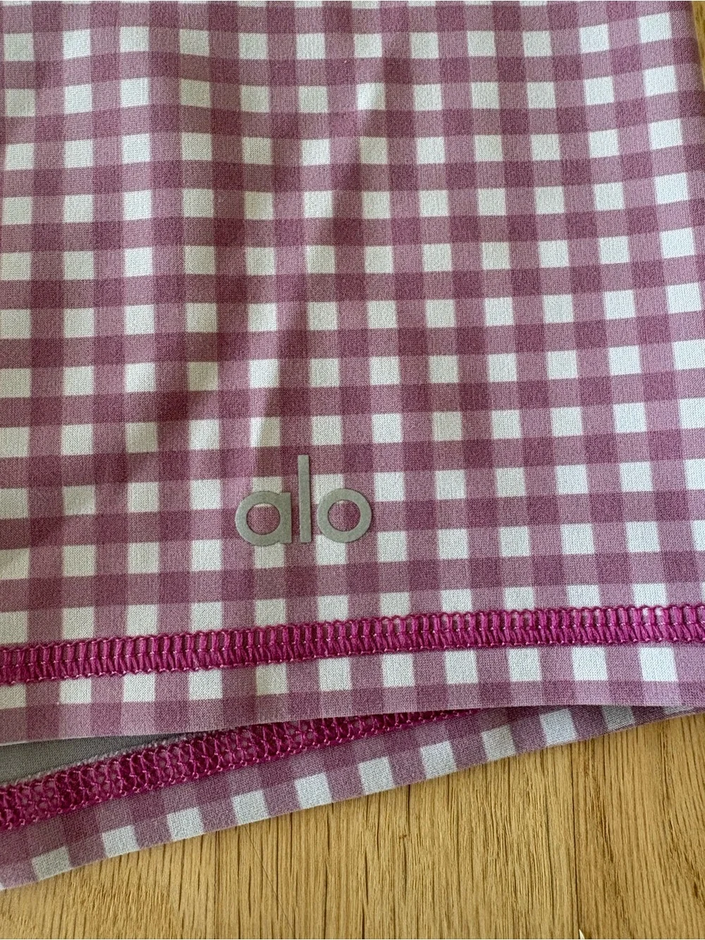 Alo Yoga Gingham Vapor Set